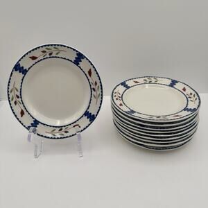 Adams Lancaster Real English Ironstone 6 in Bread & Butter Plates Set of 10 EUC